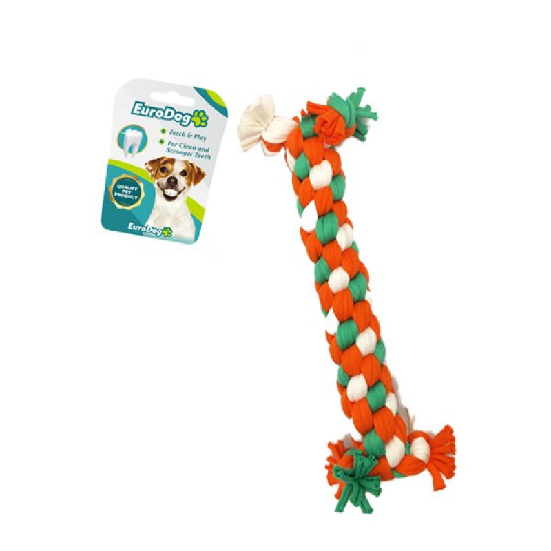 Euro Dog 24 Cm Dumbell Diş İpi Oyuncağı Beyaz Yeşil Turuncu | Köpek Diş İpi Euro Dog 24 Cm Dumbell Diş İpi Oyuncağı Beyaz Yeşil Turuncu | Köpek Diş İpi