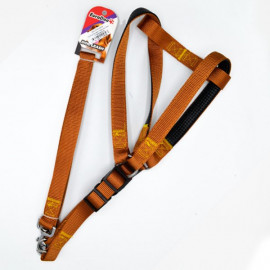 Euro Dog 25mm 120 Cm Uzatma Tasması+Göğüs Tasması Kahverengi