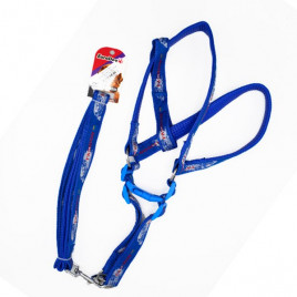 25mm 120 Cm Uzatma Tasması+Göğüs Tasması Mavi | Köpek Gezdirme Tasması 25mm 120 Cm Uzatma Tasması+Göğüs Tasması Mavi | Köpek Gezdirme Tasması