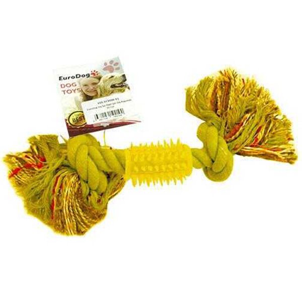 Euro Dog 30 Cm Sarı Diş İpli Diş Kaşıma Oyuncağı | Köpek Diş İpi