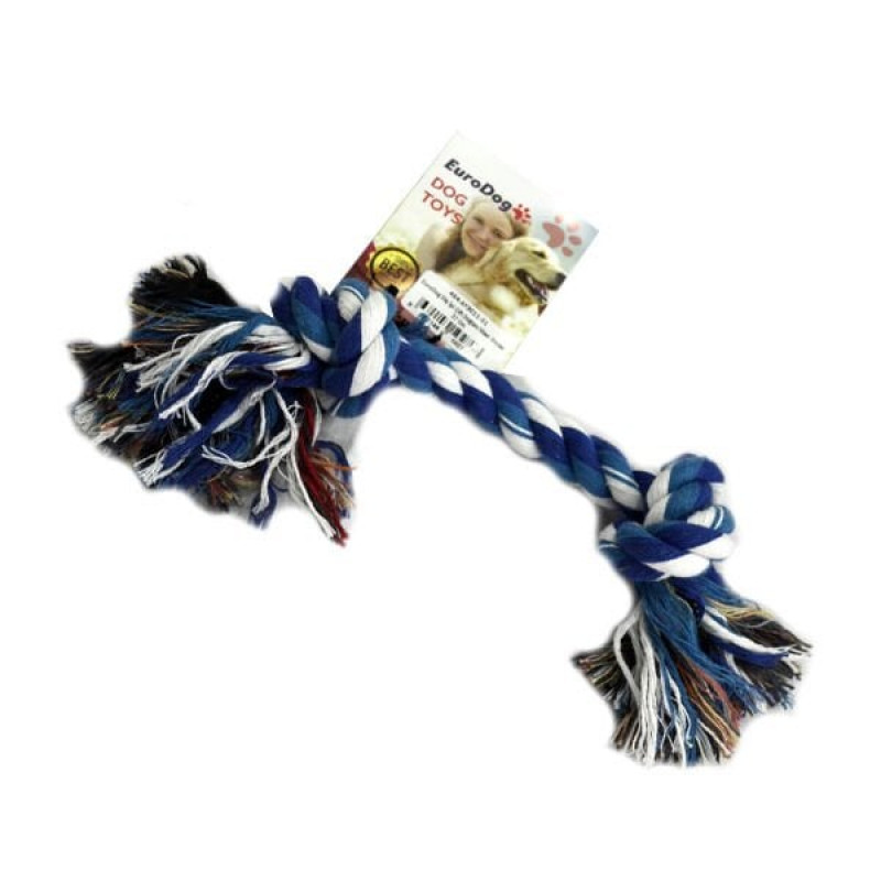 Euro Dog 37 Cm 2 Düğümlü Diş İpi Beyaz Mavi | Köpek Ağız Ve Diş Bakım Ürünü Euro Dog 37 Cm 2 Düğümlü Diş İpi Beyaz Mavi | Köpek Ağız Ve Diş Bakım Ürünü