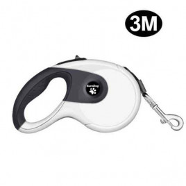 3M Otomatik Gezdirme Siyah Beyaz | Otomatik Köpek Tasması 3M Otomatik Gezdirme Siyah Beyaz | Otomatik Köpek Tasması