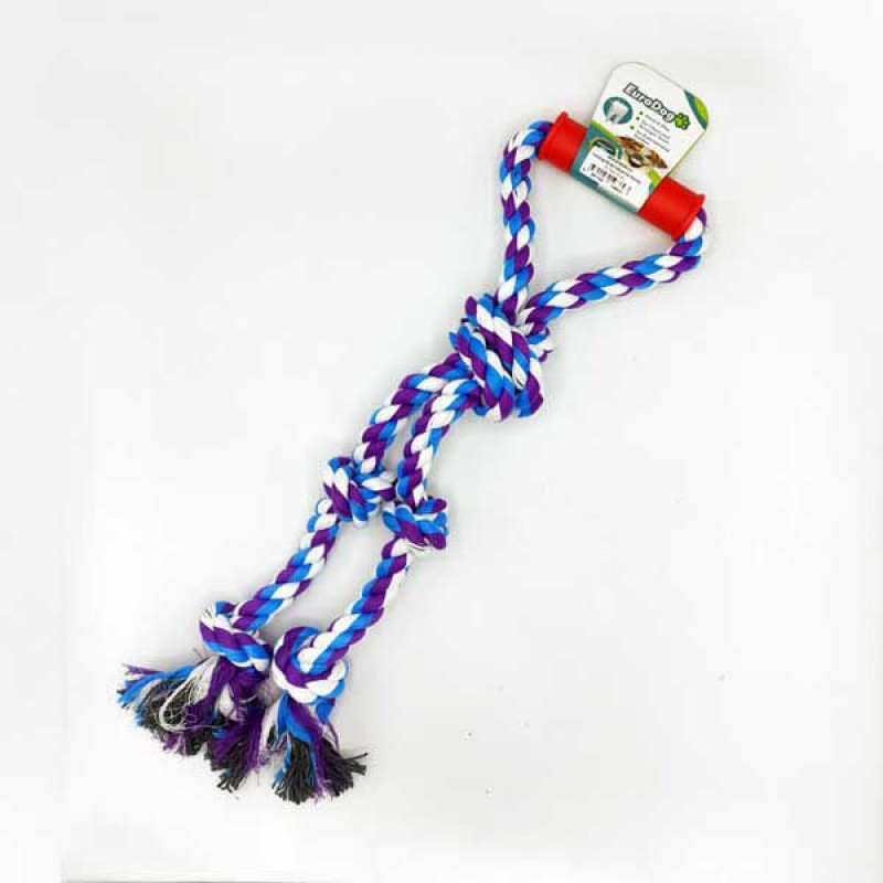 Euro Dog 40 Cm Tutamaçlı Beş Düğümlü Diş Kaşıma İpi Kırmızı Mavi | Köpek Ağız Ve Diş Bakım Ürünü Euro Dog 40 Cm Tutamaçlı Beş Düğümlü Diş Kaşıma İpi Kırmızı Mavi | Köpek Ağız Ve Diş Bakım Ürünü