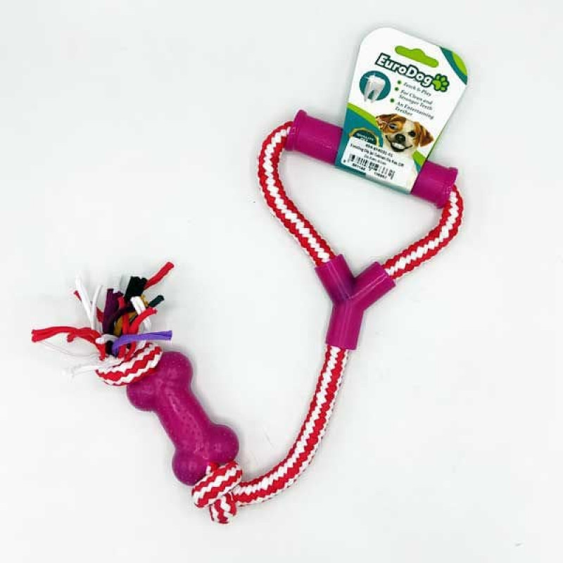 Euro Dog 40 Cm Tutamaçlı Kemik Figürlü Diş Kaşıma İpi Kırmızı Pembe | Köpek Ağız Ve Diş Bakım Ürünü Euro Dog 40 Cm Tutamaçlı Kemik Figürlü Diş Kaşıma İpi Kırmızı Pembe | Köpek Ağız Ve Diş Bakım Ürünü