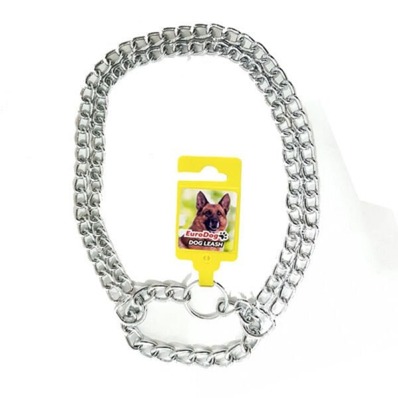 Euro Dog 60 Cm İki Sıralı Küçük Zincir Boğma | Köpek Boyun Tasması Euro Dog 60 Cm İki Sıralı Küçük Zincir Boğma | Köpek Boyun Tasması