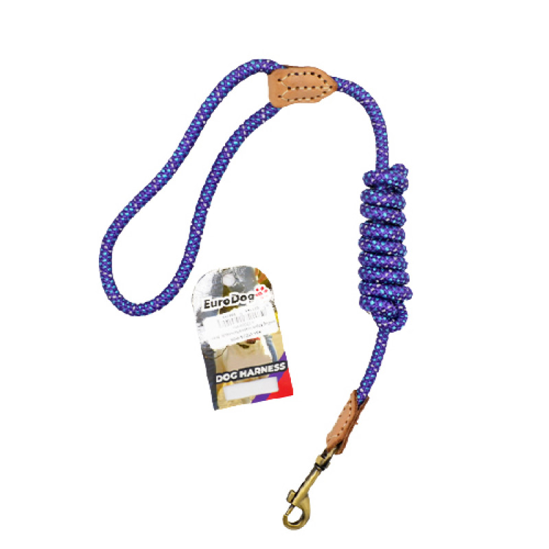 Euro Dog 8 Mmx120 Cm Uzatma Reflektörlü Mor | Köpek Gezdirme Tasması Euro Dog 8 Mmx120 Cm Uzatma Reflektörlü Mor | Köpek Gezdirme Tasması
