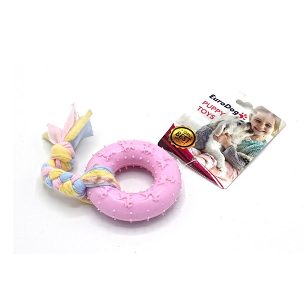 Euro Dog Pembe Ufak Halka Diş Kaşıma Oyuncağı | Köpek Çiğneme