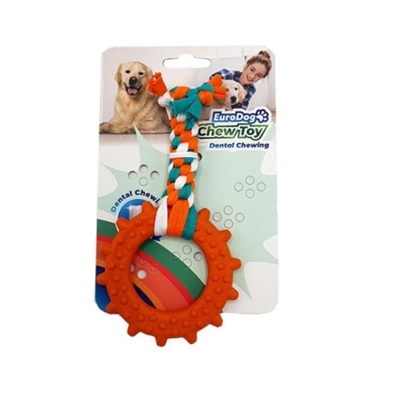 Euro Dog Plus 14.5 Cm Halka Şekilli Diş Kaşıma İpi Beyaz Turuncu Yeşil | Köpek Çiğneme Euro Dog Plus 14.5 Cm Halka Şekilli Diş Kaşıma İpi Beyaz Turuncu Yeşil | Köpek Çiğneme