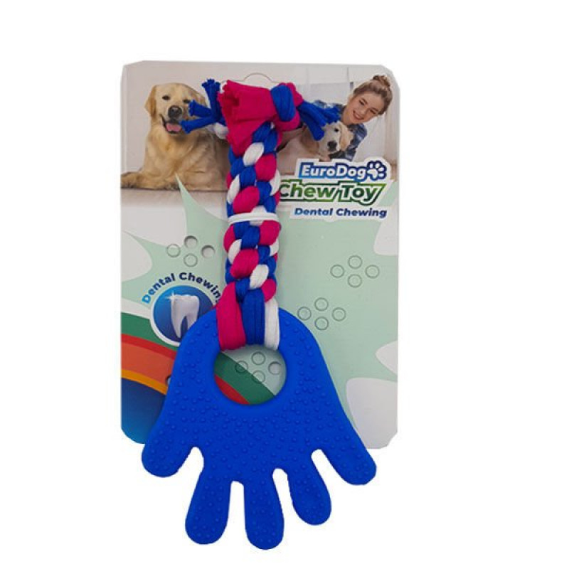 Euro Dog Plus 18 Cm El Şekilli Diş Kaşıma İpi Beyaz Kırmızı Mavi | Köpek Ağız Ve Diş Bakım Ürünü Euro Dog Plus 18 Cm El Şekilli Diş Kaşıma İpi Beyaz Kırmızı Mavi | Köpek Ağız Ve Diş Bakım Ürünü