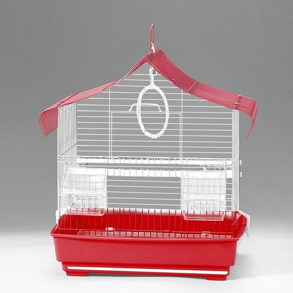 Euro Gold 28x22x39 Cm Üçgen Çatılı Kafes Renkli | Kuş Kafesi