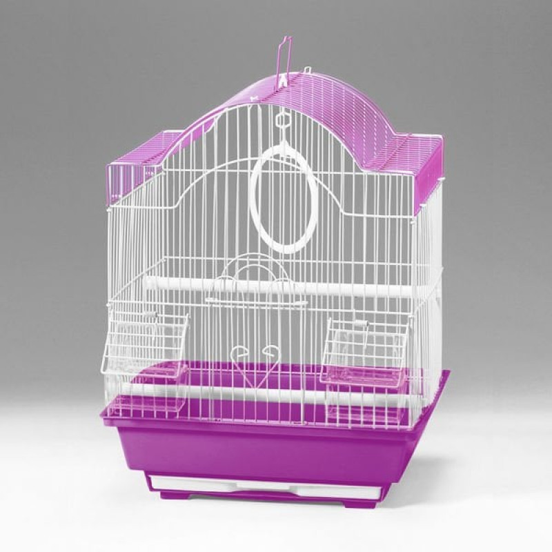 Euro Gold 30x23x41 Cm Salıncaklı Kafes Renkli | Kuş Kafesi