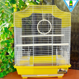 Euro Gold 34.5x28x45.5 Cm Beşgen Çatılı Kafes Renkli | Kuş Kafesi Euro Gold 34.5x28x45.5 Cm Beşgen Çatılı Kafes Renkli | Kuş Kafesi