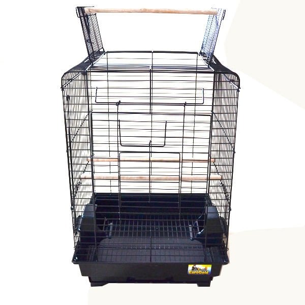 Euro Gold 40,5x40,5x59,5 Cm Açılır Çatılı Kafes Siyah | Kuş Kafesi