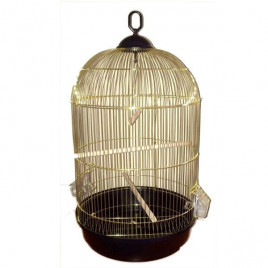 42x77 Cm Yuvarlak Salon Pirinç Kafes | Kuş Kafesi 42x77 Cm Yuvarlak Salon Pirinç Kafes | Kuş Kafesi