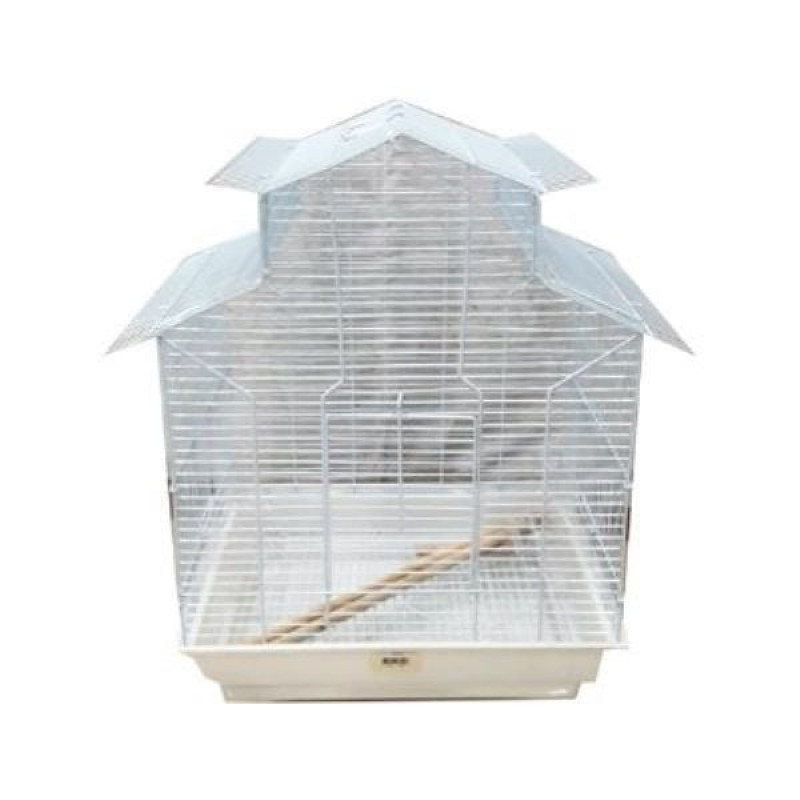 Euro Gold 47x36x62 Cm Çin Çatılı Geniş Kafes Beyaz | Kuş Kafesi Euro Gold 47x36x62 Cm Çin Çatılı Geniş Kafes Beyaz | Kuş Kafesi
