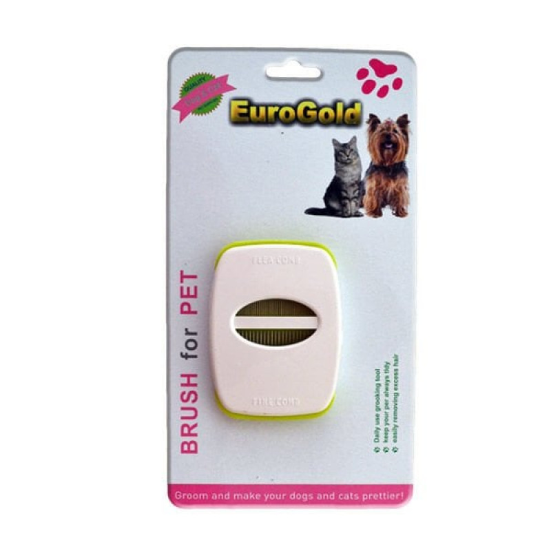 Euro Gold 7,5x10 Cm İkili Pire Tarağı Beyaz | Köpek Tarağı Euro Gold 7,5x10 Cm İkili Pire Tarağı Beyaz | Köpek Tarağı