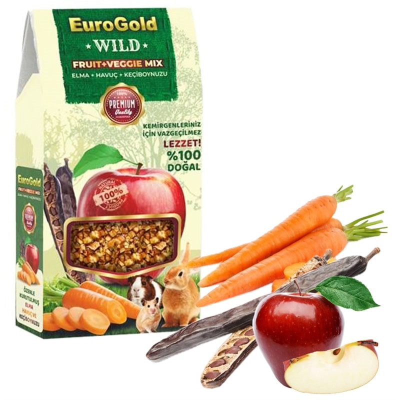 EuroGold 120 Gr Wild Fruit+Veggie Mix | Tavşan Vitamini EuroGold 120 Gr Wild Fruit+Veggie Mix | Tavşan Vitamini