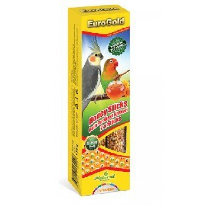 EuroGold 130 Gr Ballı Paraket Krakeri İkili | Kuş Krakeri