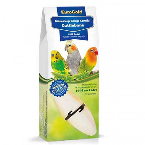 EuroGold 15 Cm 2'li Mürekkep Balığı Kemiği | Kuş Gaga Taşı