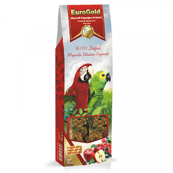 EuroGold 2'li Meyveli Papağan Krakeri | Kuş Krakeri