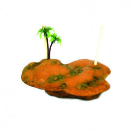 EuroGold 21,5x14,5x5,5 Cm Yüzen Kaplumbağa Adası | Kaplumbağa Bahçesi