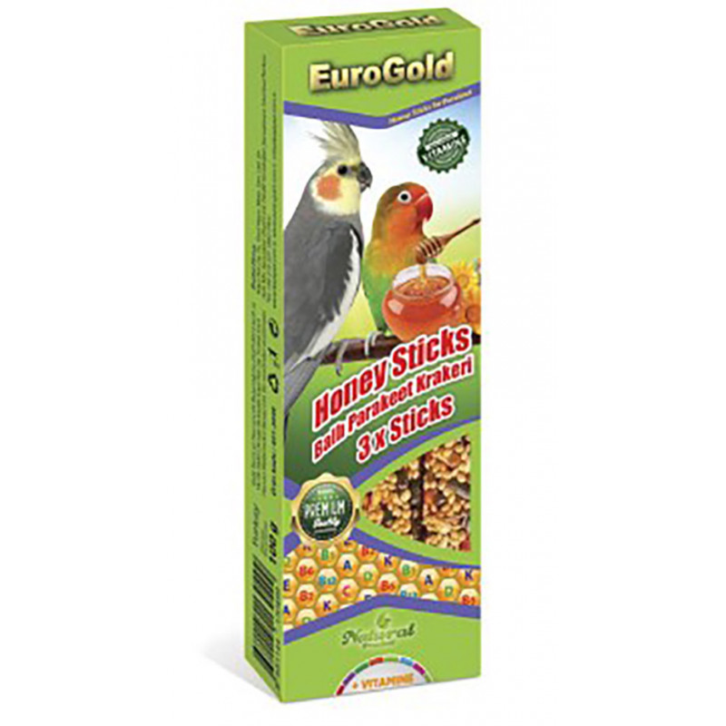 Eurogold 3'lü Ballı Paraket Krakeri 100 Gr | Kuş Krakeri Eurogold 3'lü Ballı Paraket Krakeri 100 Gr | Kuş Krakeri