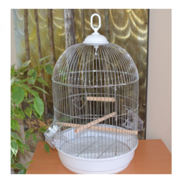 EuroGold 34x55 Cm Yuvarlak Krom Salon Kafesi | Kuş Kafesi