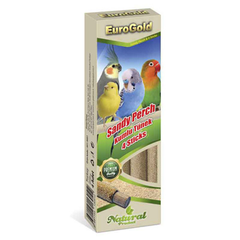 EuroGold 4 Lü Kumlu Tünek | Kuş Tüneği EuroGold 4 Lü Kumlu Tünek | Kuş Tüneği