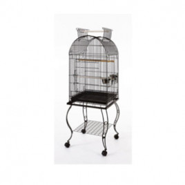 EuroGold 51x51x152 Cm Sehpalı Papağan Kafesi Dövme Demir | Kuş Kafesi