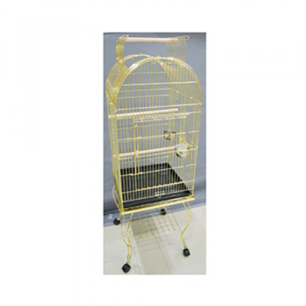 EuroGold 51x51x152 Cm Sehpalı Papağan Kafesi Gold | Kuş Kafesi