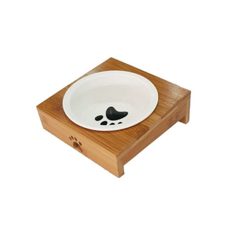EuroGold Ahşap Sehpalı Tekli Seramik Mama Kabı | Seramik Mama Ve Su Kabı EuroGold Ahşap Sehpalı Tekli Seramik Mama Kabı | Seramik Mama Ve Su Kabı