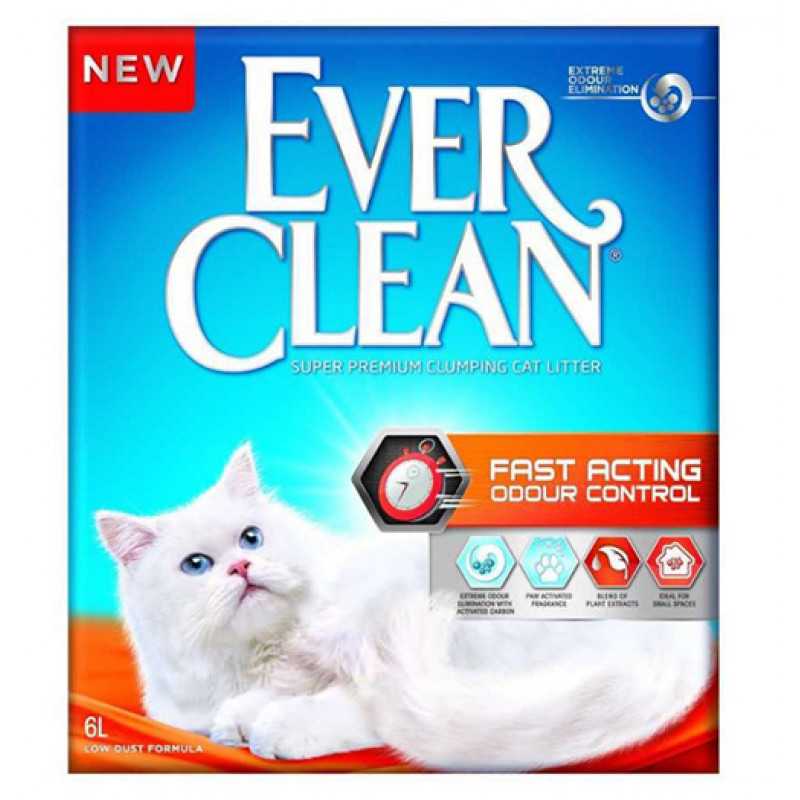 Ever Clean 2 Adet Fast Acting Odour Control 6 Lt | Doğal Kedi Kumu Ever Clean 2 Adet Fast Acting Odour Control 6 Lt | Doğal Kedi Kumu