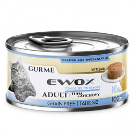 100 Gr Gurme Ton Balıklı Ve Hamsili Parça Etli Tahılsız Yetişkin | Tahılsız Kedi Yaş Maması 100 Gr Gurme Ton Balıklı Ve Hamsili Parça Etli Tahılsız Yetişkin | Tahılsız Kedi Yaş Maması