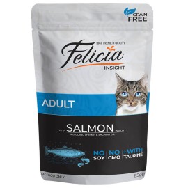 Felicia 85 Gr Tahılsız Somonlu Pouch Yetişkin