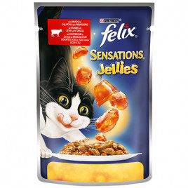 Felix 100 Gr Sensation Sığır Etli Domatesli | Yetişkin Kedi Maması Felix 100 Gr Sensation Sığır Etli Domatesli | Yetişkin Kedi Maması