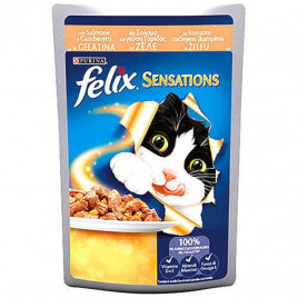 Felix 100 Gr Sensations Somonlu & Karidesli | Balıklı Yaş Kedi Maması Felix 100 Gr Sensations Somonlu & Karidesli | Balıklı Yaş Kedi Maması