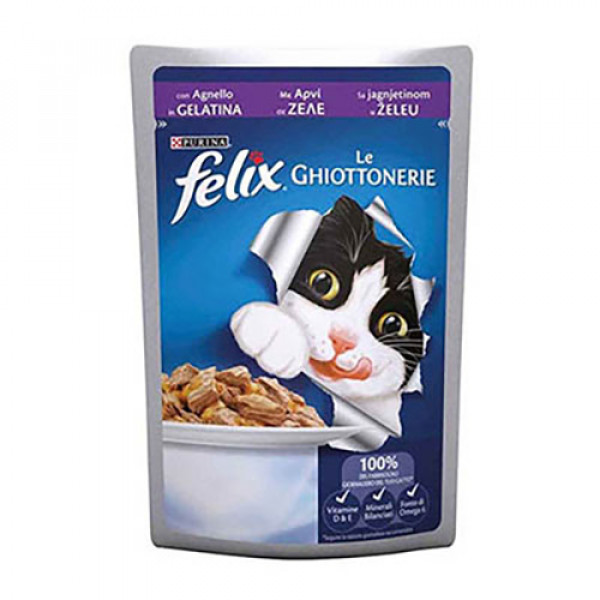 Felix 12 Adet Yetişkin Kuzu Etli 100 Gr | Yetişkin Kedi Maması