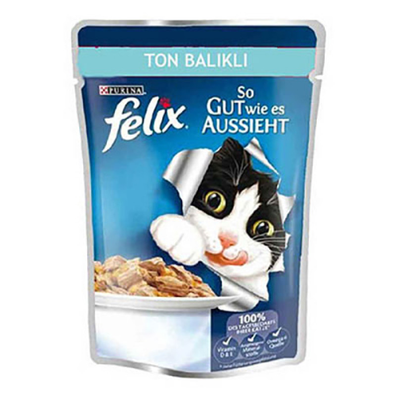 Felix 12 Adet Yetişkin Ton Balıklı 100 Gr | Yetişkin Kedi Maması Felix 12 Adet Yetişkin Ton Balıklı 100 Gr | Yetişkin Kedi Maması