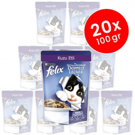 Felix 20 Adet Yetişkin Kuzu Etli 100 Gr | Kuzu Etli Kedi Maması Felix 20 Adet Yetişkin Kuzu Etli 100 Gr | Kuzu Etli Kedi Maması