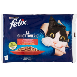 Felix 4 Adet 85 Gr jöleli Sığır ve Tavuk | Yetişkin Kedi Maması Felix 4 Adet 85 Gr jöleli Sığır ve Tavuk | Yetişkin Kedi Maması