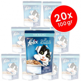 Felix Yetişkin Ton Balıklı 20x100 Gr | Yetişkin Kedi Maması Felix Yetişkin Ton Balıklı 20x100 Gr | Yetişkin Kedi Maması