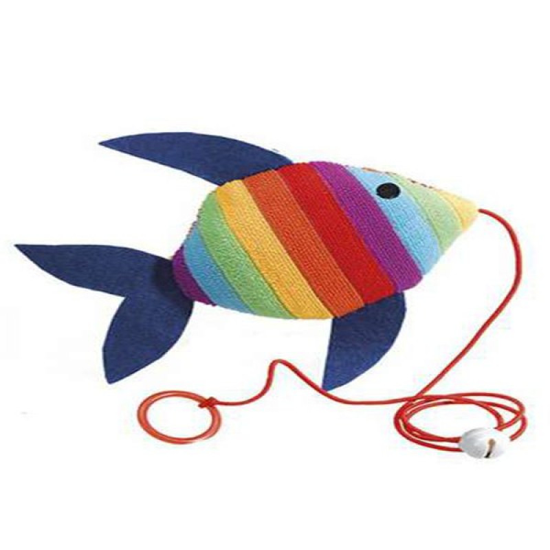 Ferplast 15 Cm Zilli İpli Peluş Balık Şeklinde Oyuncak | Peluş Kedi Oyuncağı Ferplast 15 Cm Zilli İpli Peluş Balık Şeklinde Oyuncak | Peluş Kedi Oyuncağı