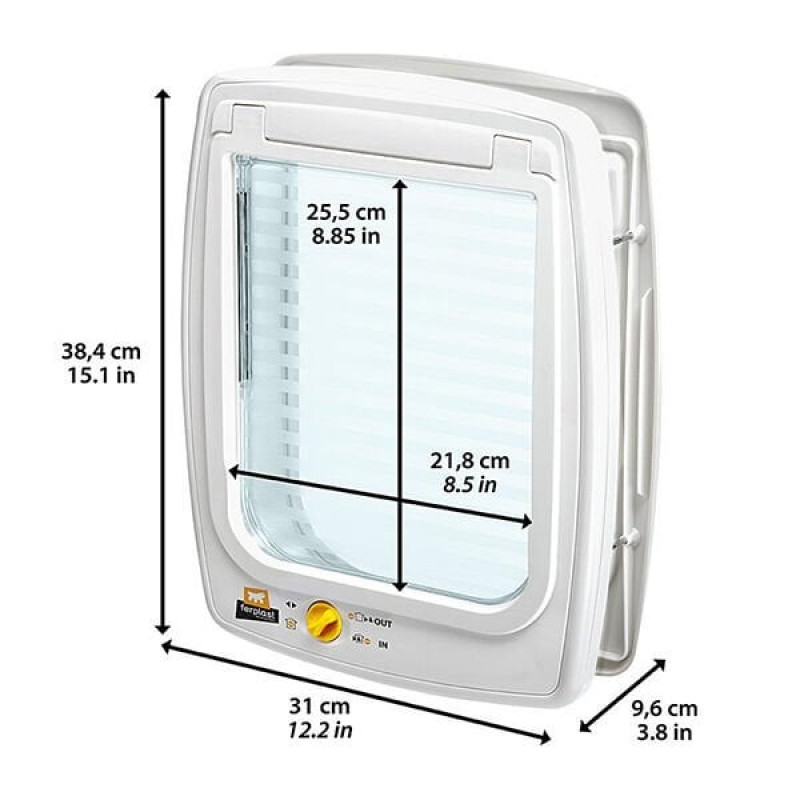 Ferplast 31x9x38 Cm Swing 11 Otomatik Kapı Beyaz | Köpek Kapısı