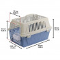 Ferplast 32x48x29 Cm Atlas 10 Open Taşıma Çantası Mavi | Köpek Taşıma Çantası Ve Kafes