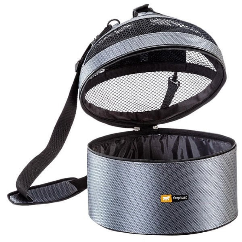 Ferplast 35x34 Cm Cocotte Fileli Taşıma Çantası Gri | Kedi Taşıma Çantası