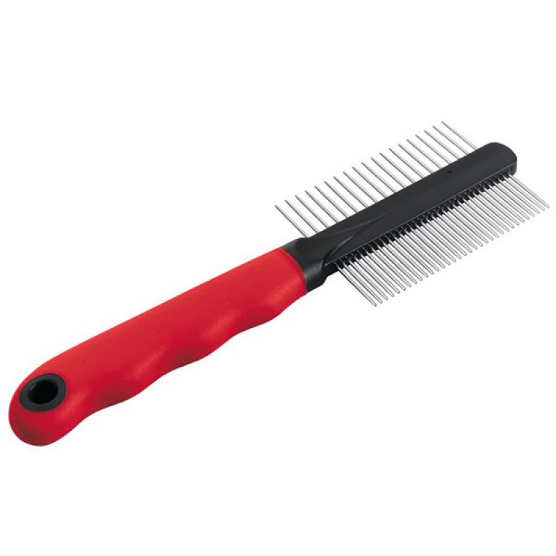 Ferplast GRO 5864 20.3x1.6x6.4 Cm Çift Taraflı Krom Dişli Tarak | Köpek Tarağı Ferplast GRO 5864 20.3x1.6x6.4 Cm Çift Taraflı Krom Dişli Tarak | Köpek Tarağı