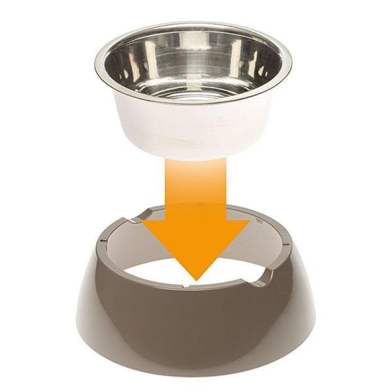 Ferplast Medıum Jolie Çelik Mama Ve Su Kabı Gri | Metal Mama Ve Su Kabı