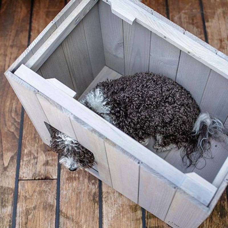 Ferplast S Argo 50 Çam Kulübe 58.5x42.5x44.5 Cm | Ahşap Köpek Kulubesi