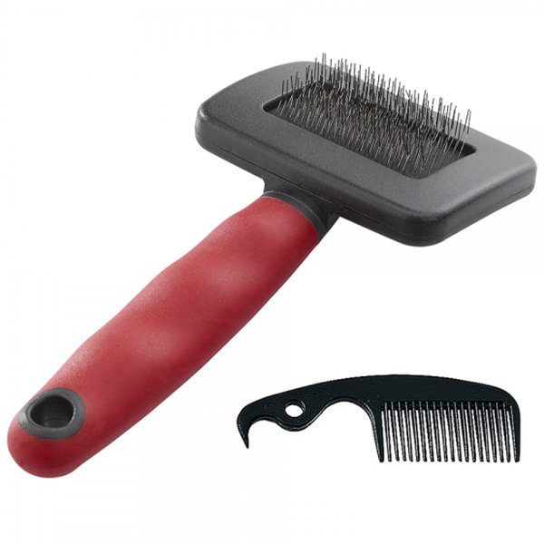 Ferplast Small Gro 5942 Temizleme Taraklı Fırça Kırmızı | Köpek Tarağı