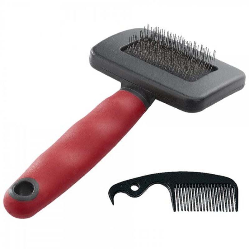 Ferplast Small Gro 5942 Temizleme Taraklı Fırça Kırmızı | Köpek Tarağı Ferplast Small Gro 5942 Temizleme Taraklı Fırça Kırmızı | Köpek Tarağı